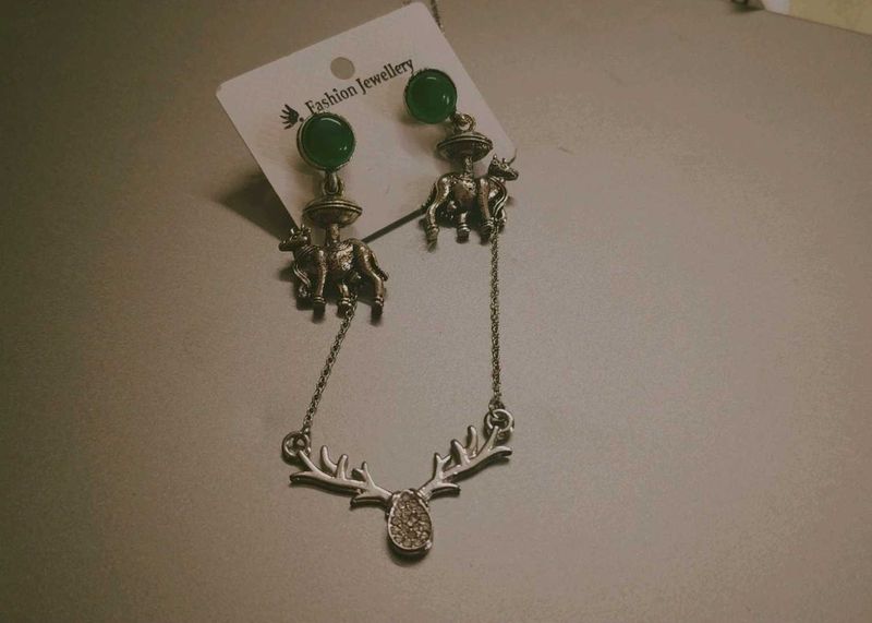 Elephant &amp; Antler Jewelry Set– Chic &amp; Unique