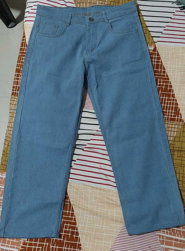 Light Blue Denim Jeans baggy unisex