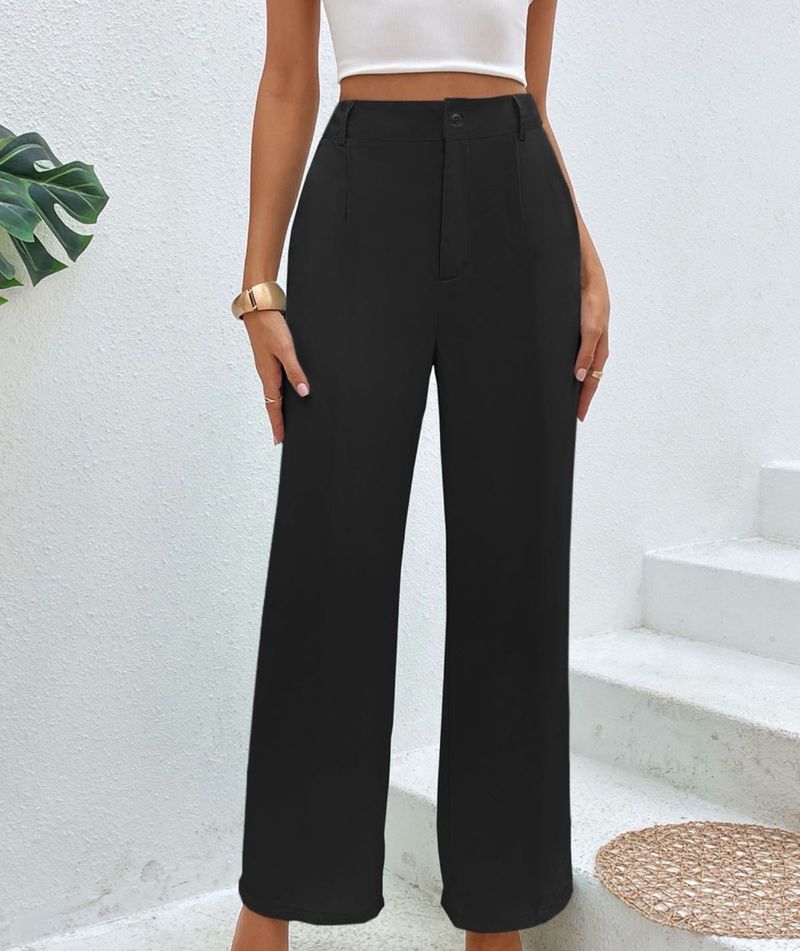 Black Wide Leg Trousers