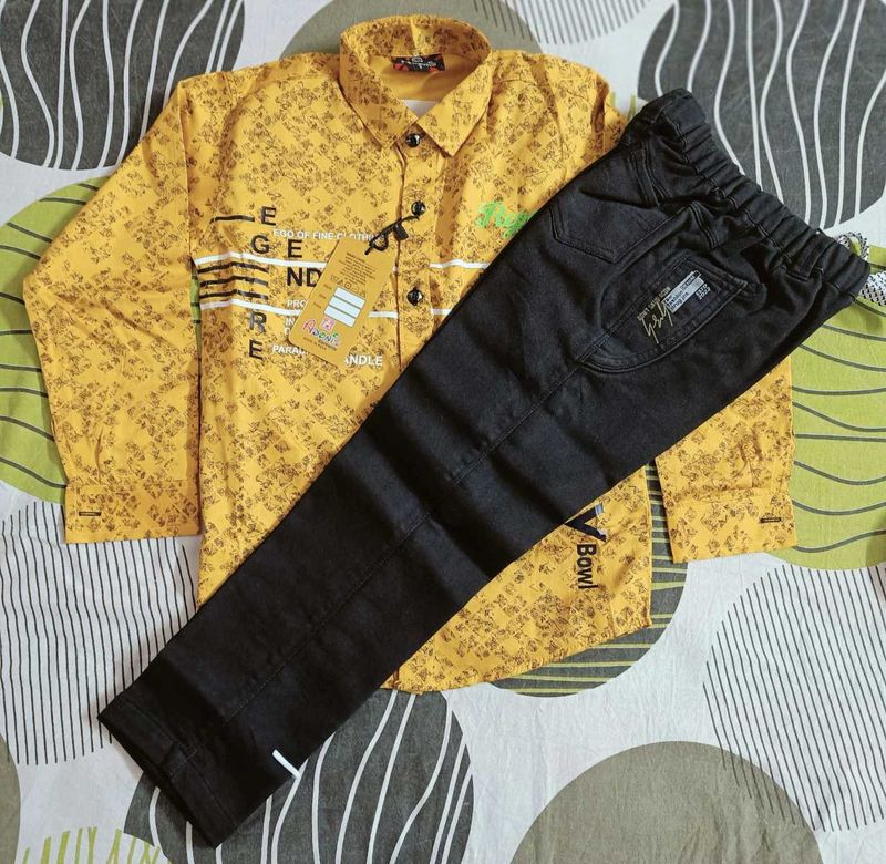 Brand New Boys Shirt With Trouser