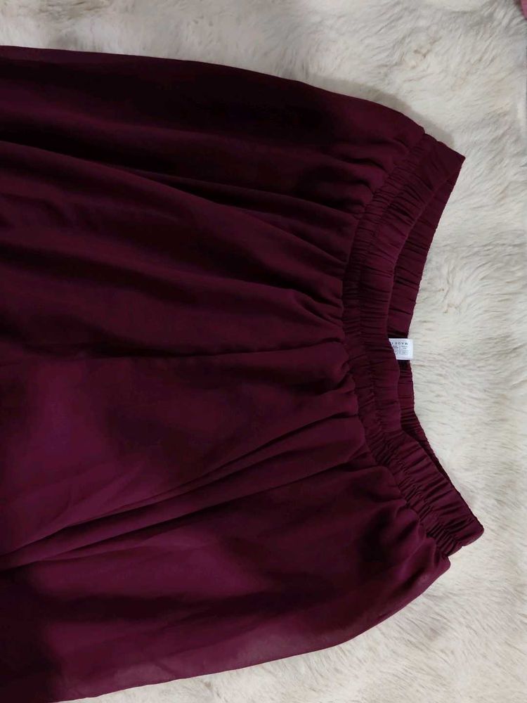 Burgundy Sharara
