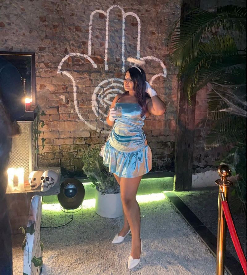 Blue Party Mini Dress