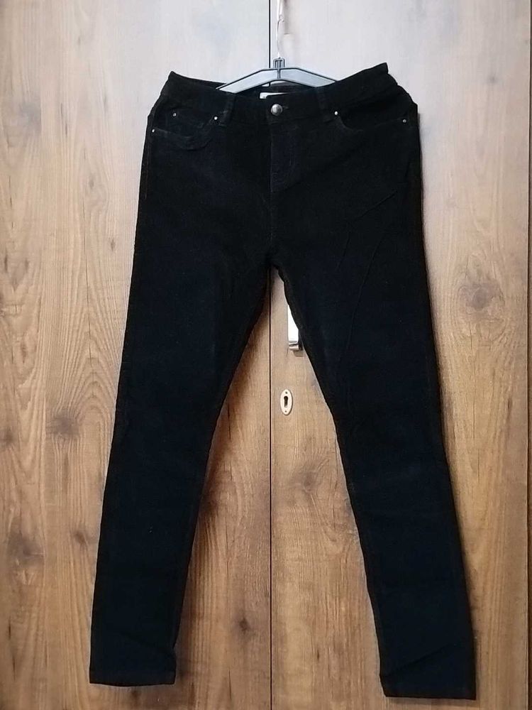 Women CORDUROY Black Pant