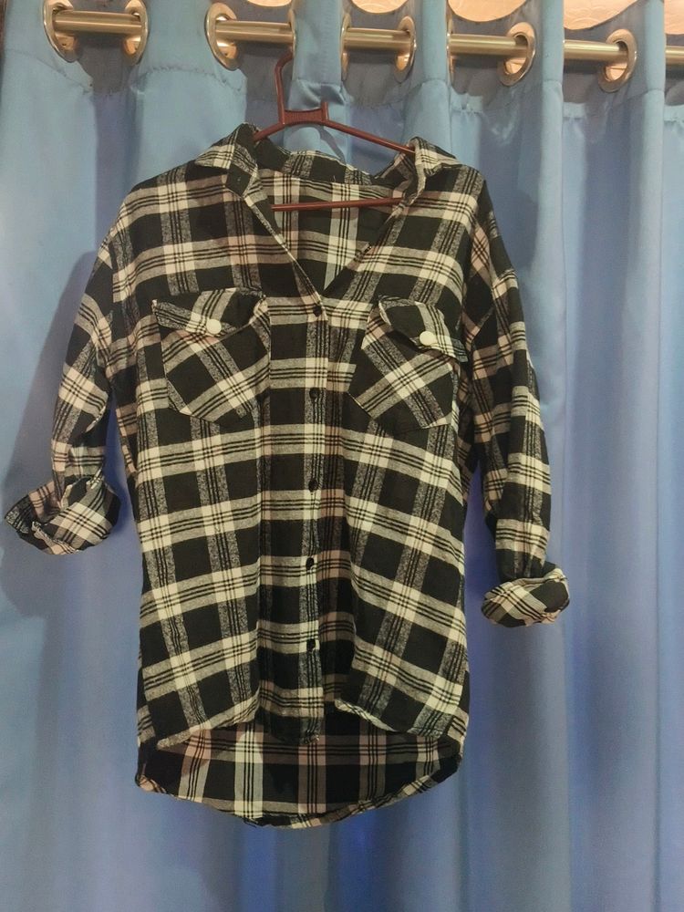 Black Top Also Style As Oversized Jacket