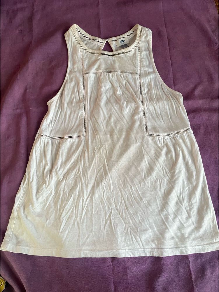 Old Navy White Sleeveless Top