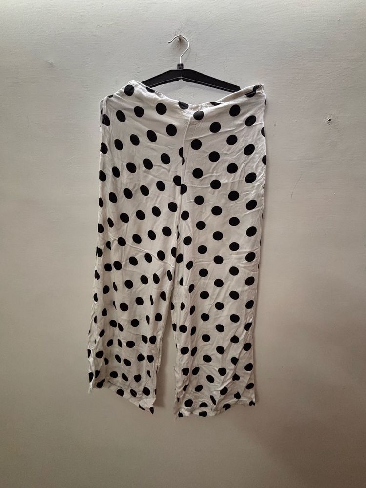 Polka Dot Cropped Pants