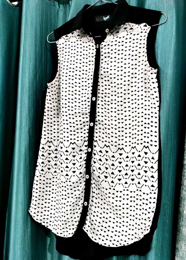 Printed Sleeveless Top