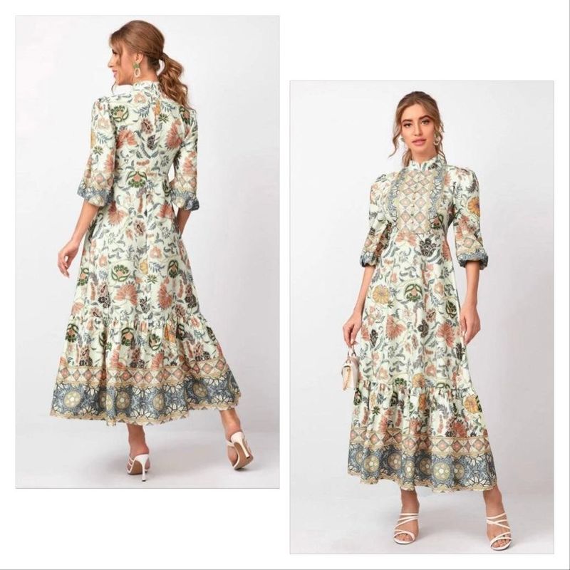 Tribal Print Maxi Dress