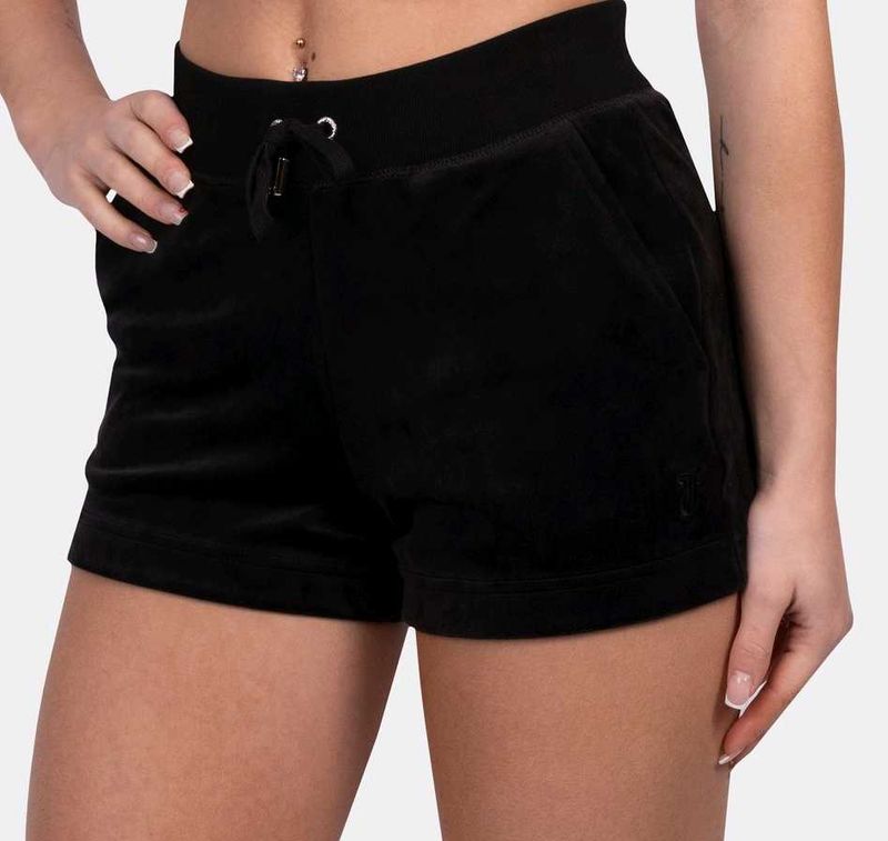 Black Velvet Shorts