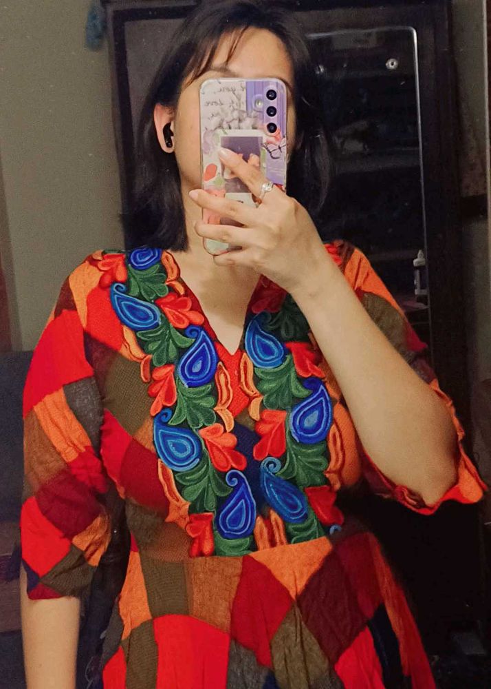 Colorful Patchwork Dress