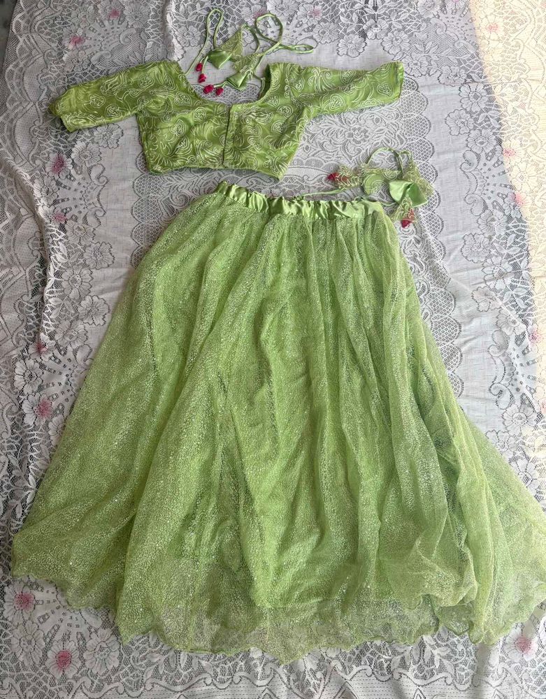 Green Lehenga Choli Set