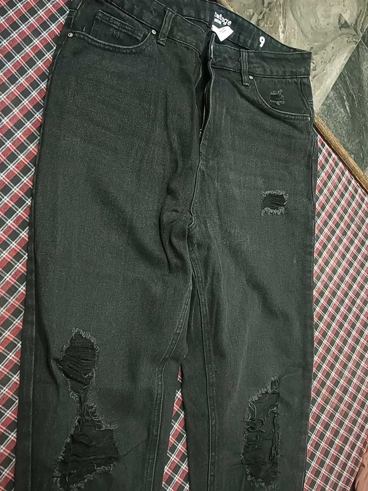 Denim Torn Jeans Womens