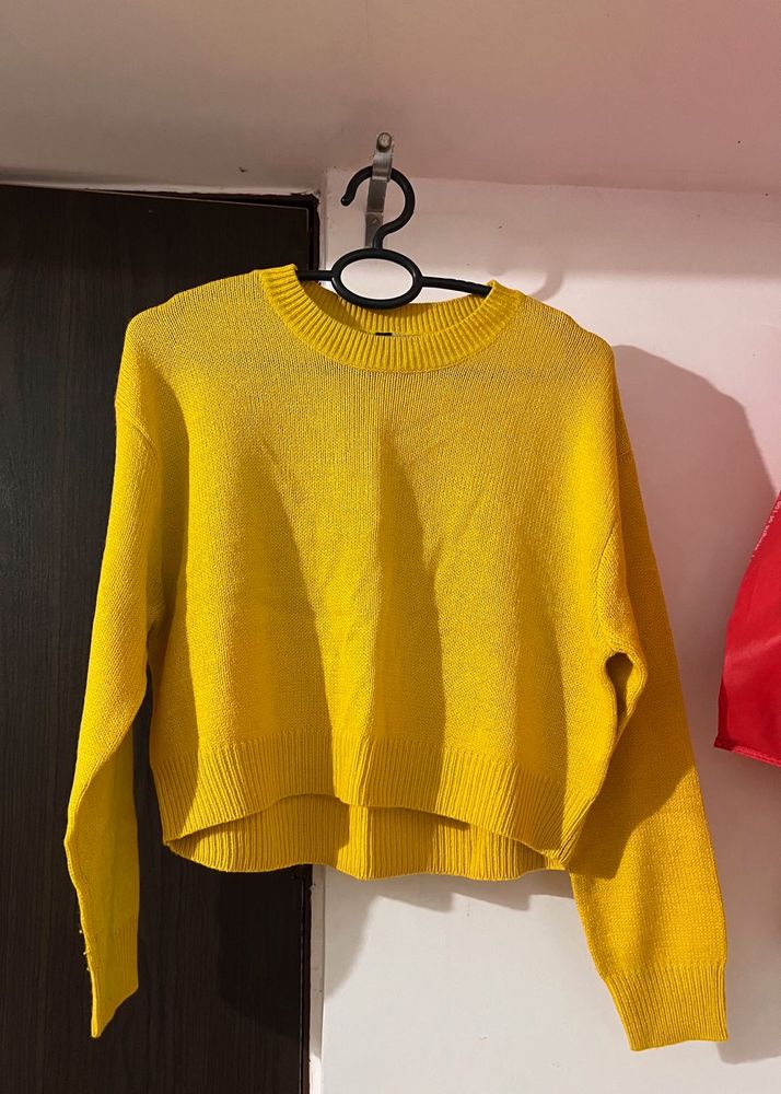 H&amp;M Yellow Women Pullover