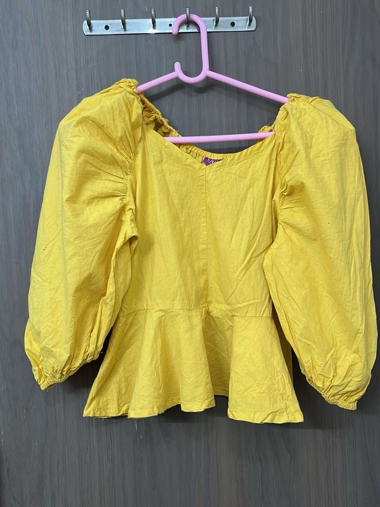 New Athena Branded Flare Sleeve Top Size M