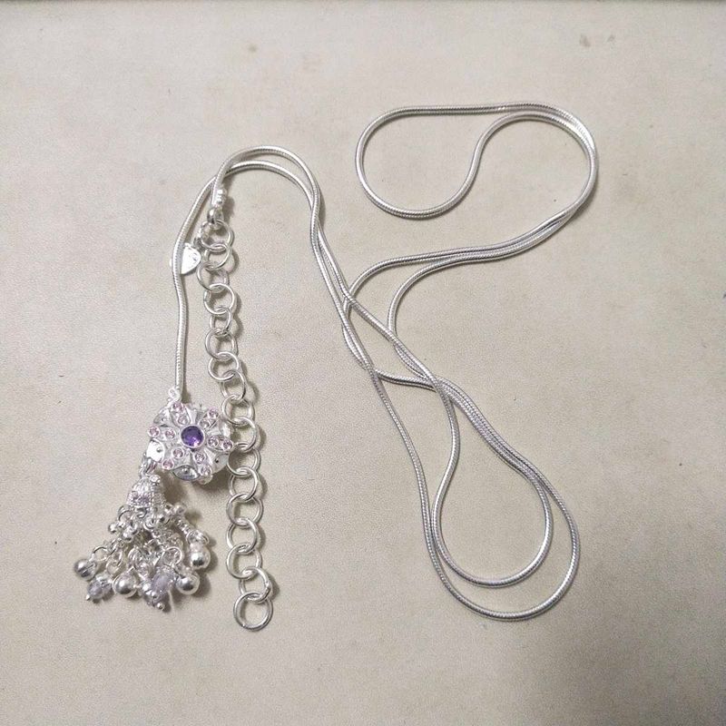 Pure Silver Kamarband Kandori – 36 Inch Adjustable