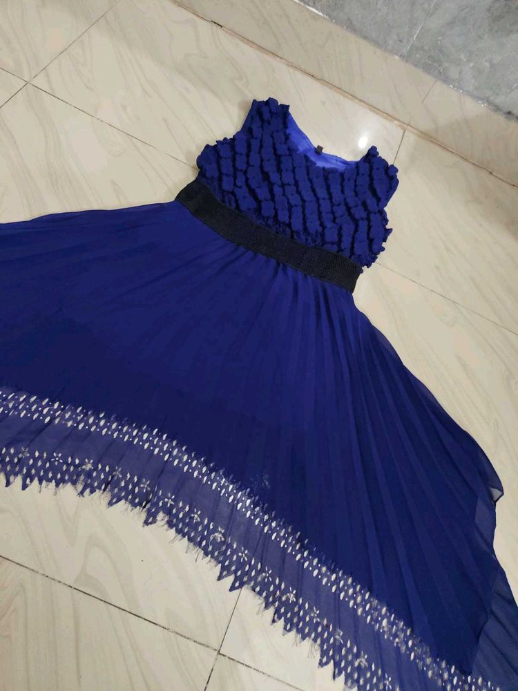 Royal Blue Ruffle Dress
