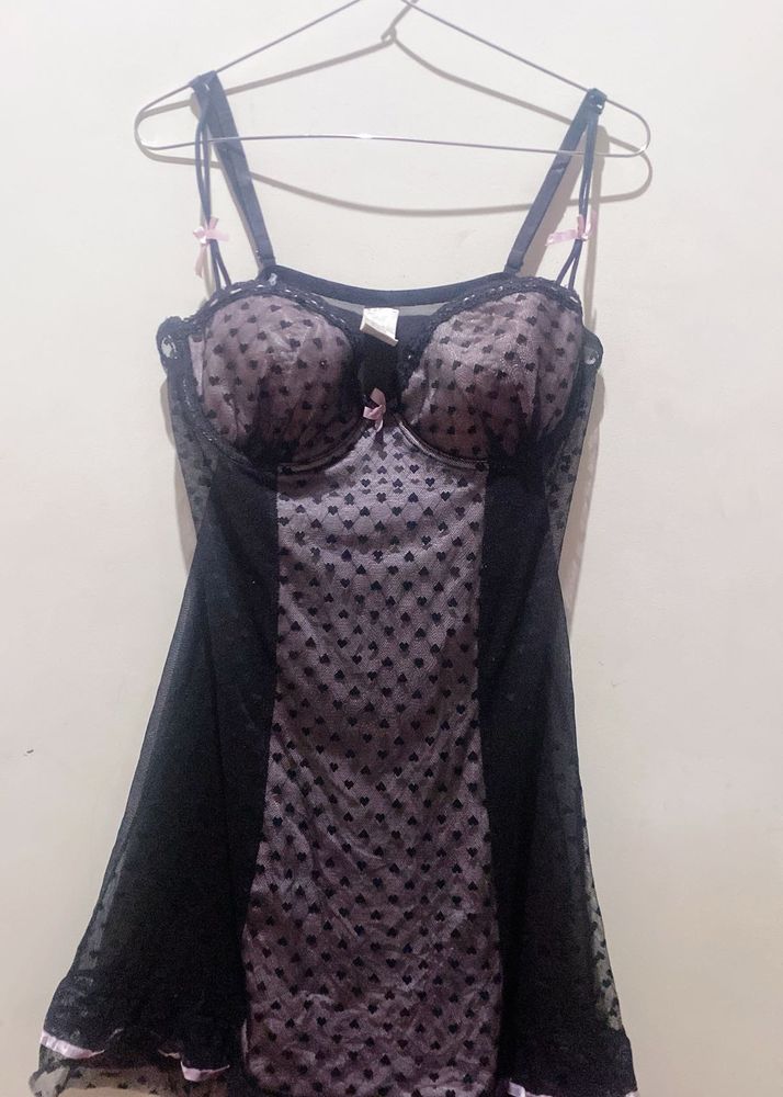 Cute Black Babydoll Lingerie