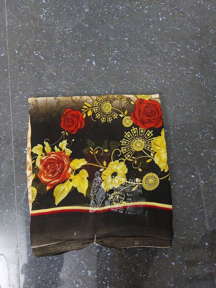 Floral Print Saree