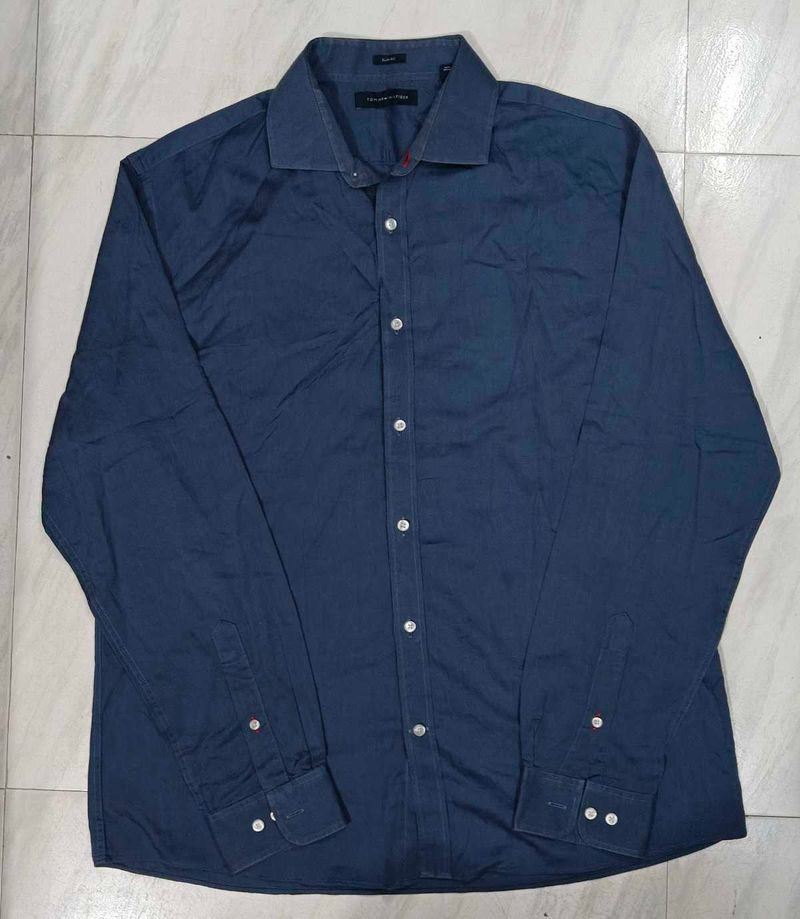 Tommy Hilfiger Blue Long Sleeve Shirt