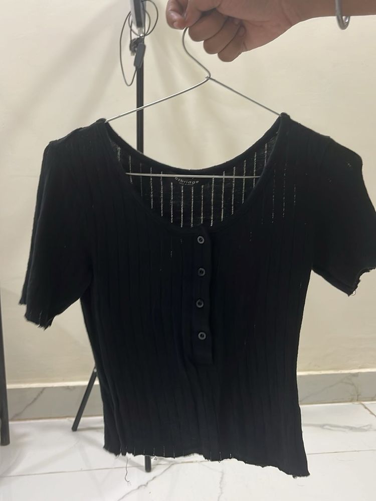 Beautiful Black Crop Top