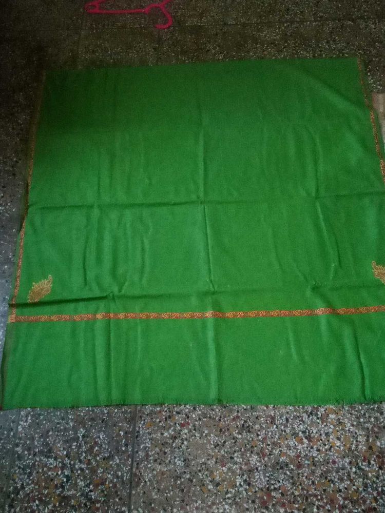 Green Shawl with Border