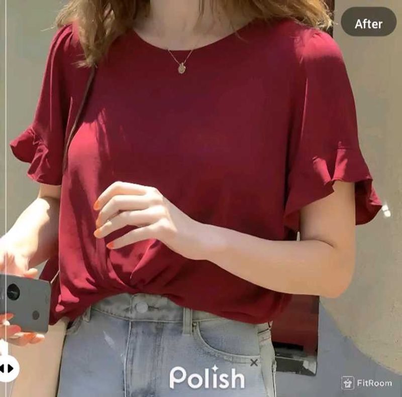 New with Tag korean Cute Flair Aline Top