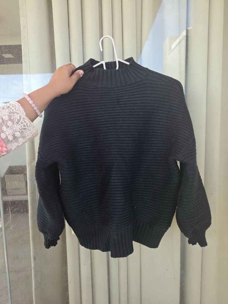 Black Knit Sweater