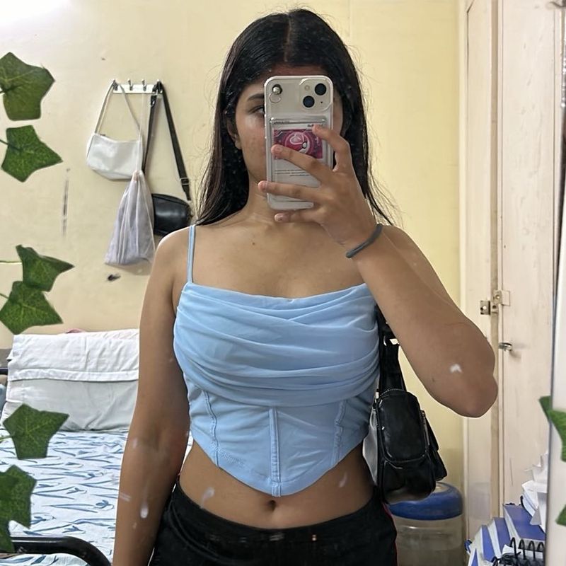 Blue Corset Top
