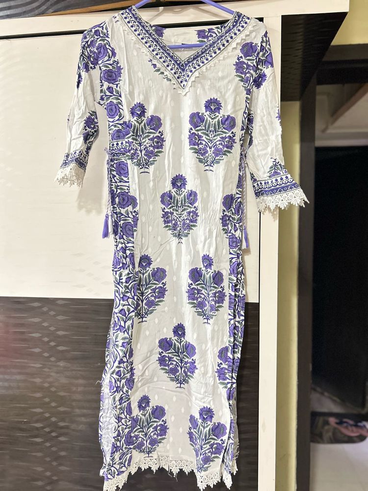 Floral Print Kurta Set