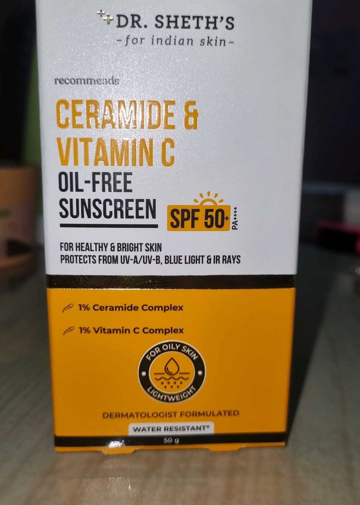 Dr. Sheth&#39;s Ceramide &amp; Vitamin C Sunscreen SPF 50