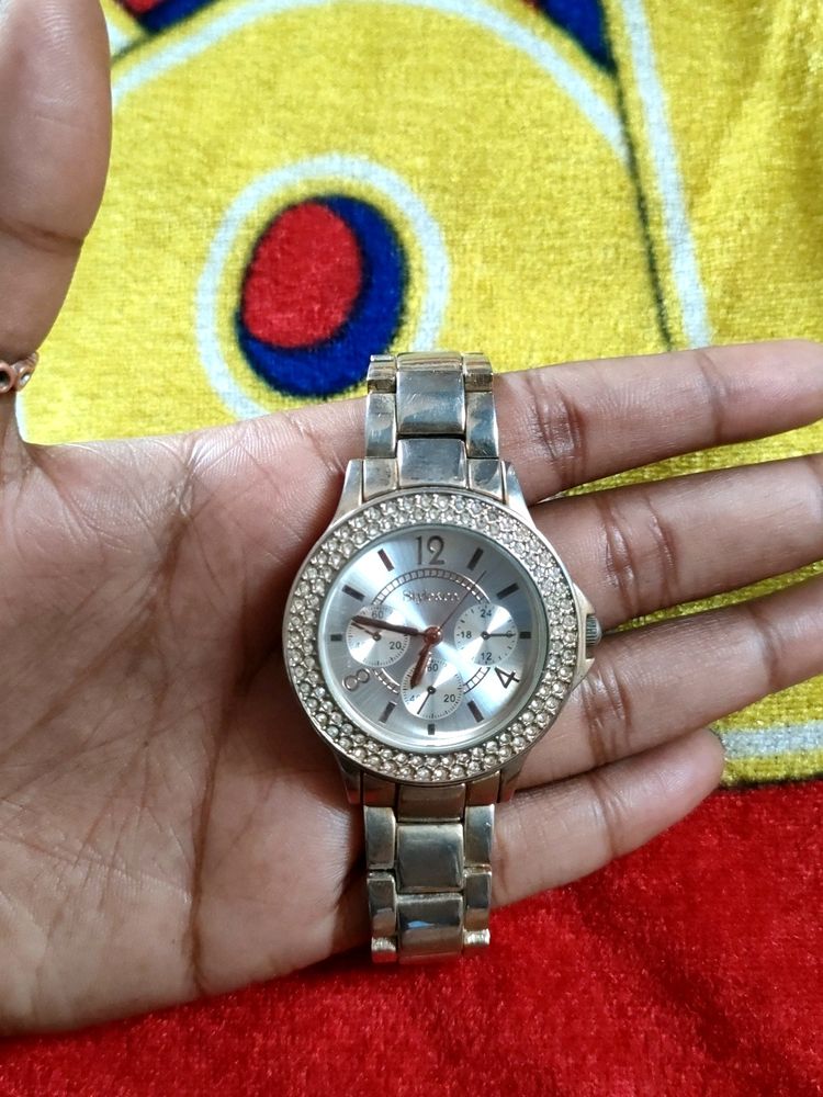 Style&amp;Co Rose Gold Party Wear Watch For Women