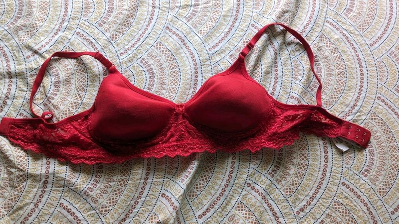 Red Lace Bra
