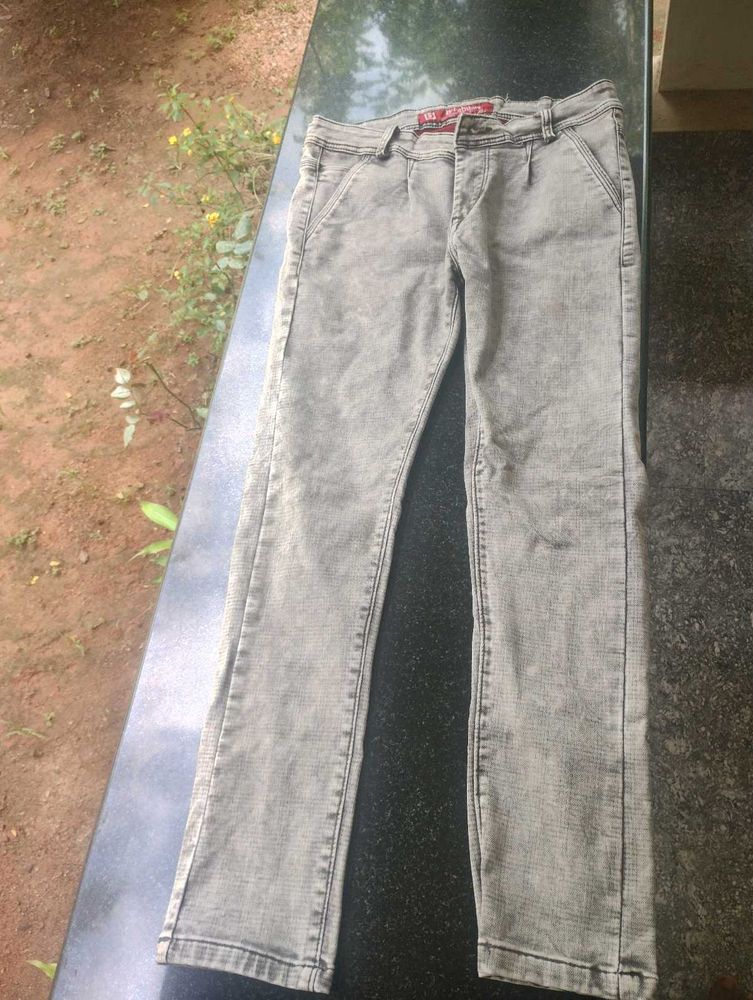 Gray Rayon Pants