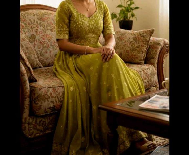 Anarkali With Long Duppatta