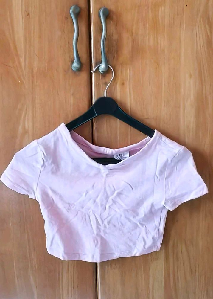 H&amp;M Pink Crop Top