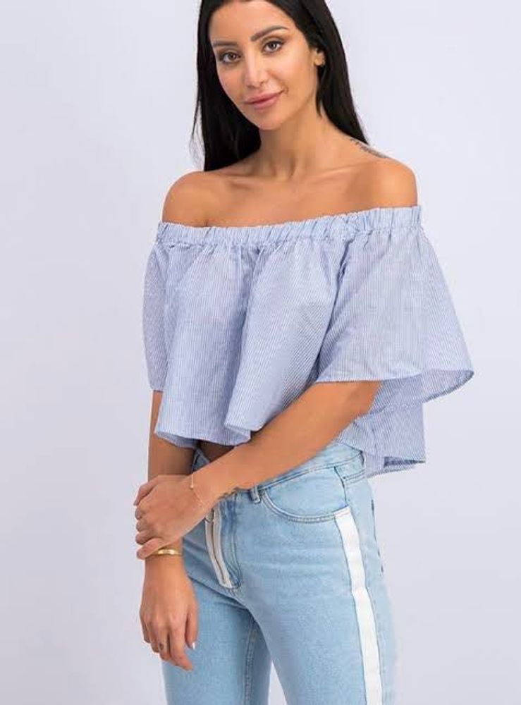 Bershka Made In Spain Off Shoulder Top