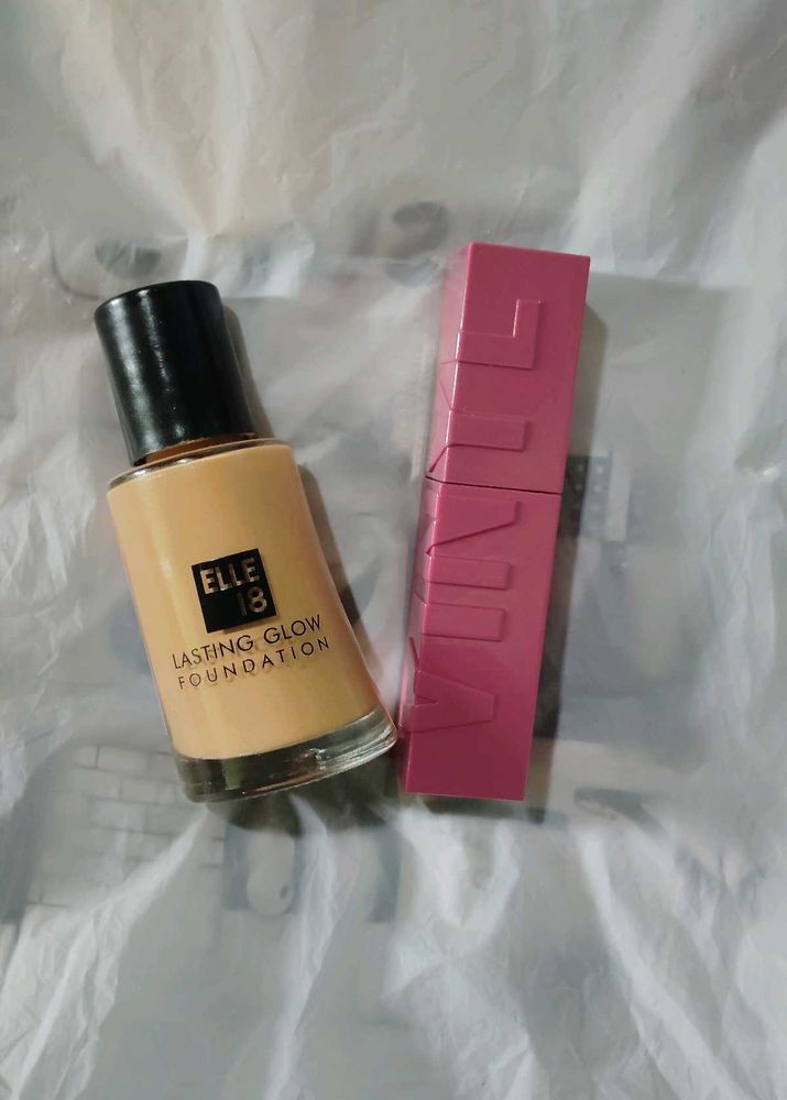 Maybelline Liquid Lipstick &amp; Elle 18 Foundation