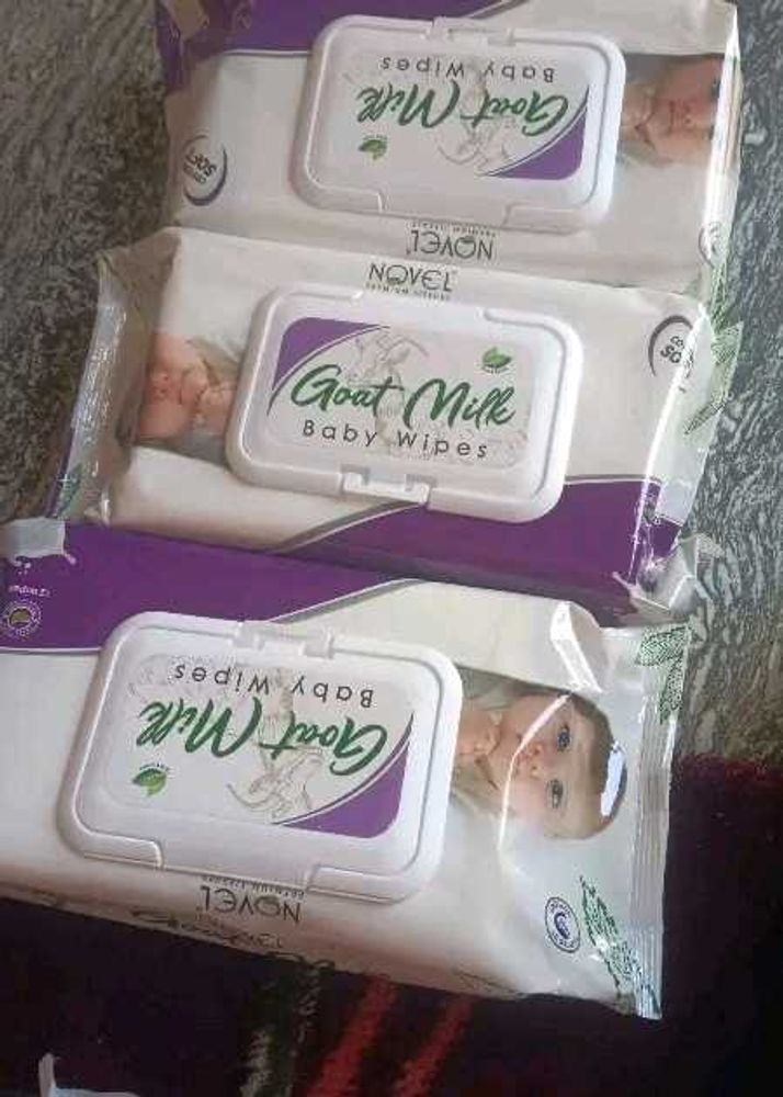 Goat Milk Baby Wipes (3 Pack)
