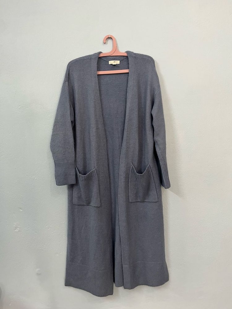 H&amp;M Longline Sweater Front Open