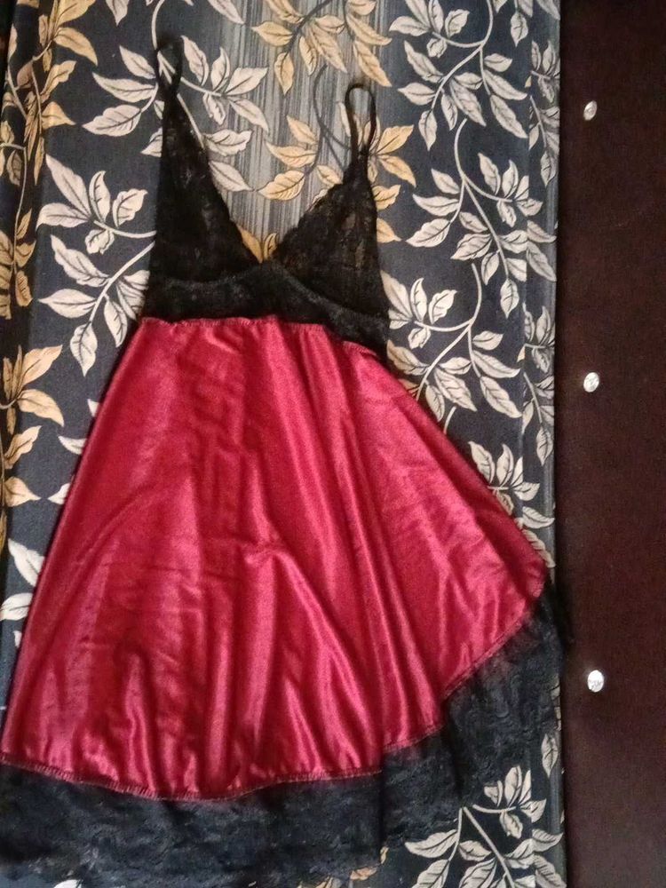 Red &amp; Black Babydoll