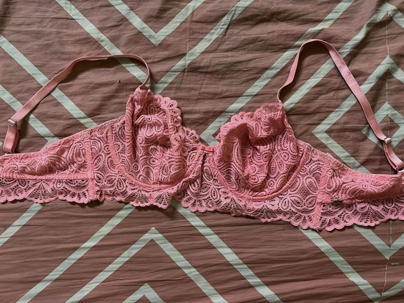 Pink Lace Bralette By La Vie En Rose