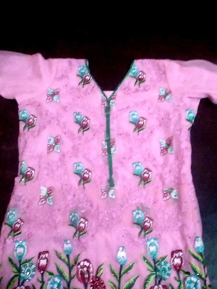 Floral Pink Kurta