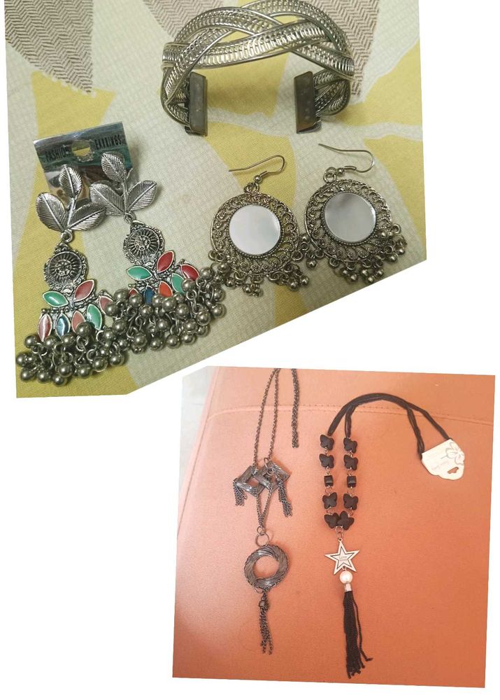 Earrings , Necklaces , Bracelet