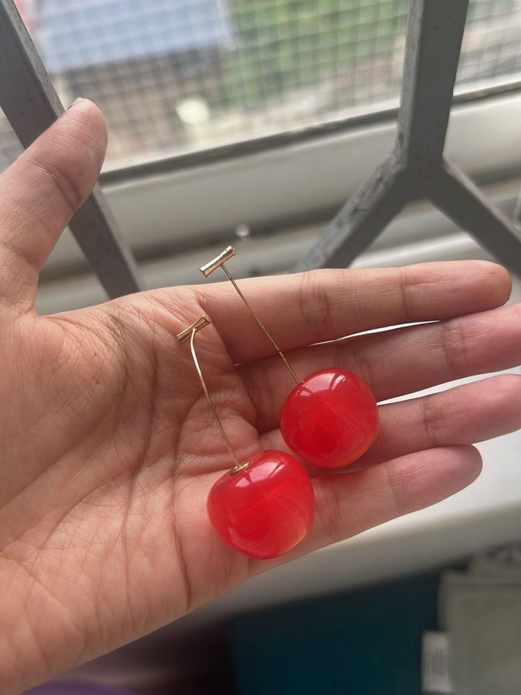 Cherry Drop Earrings