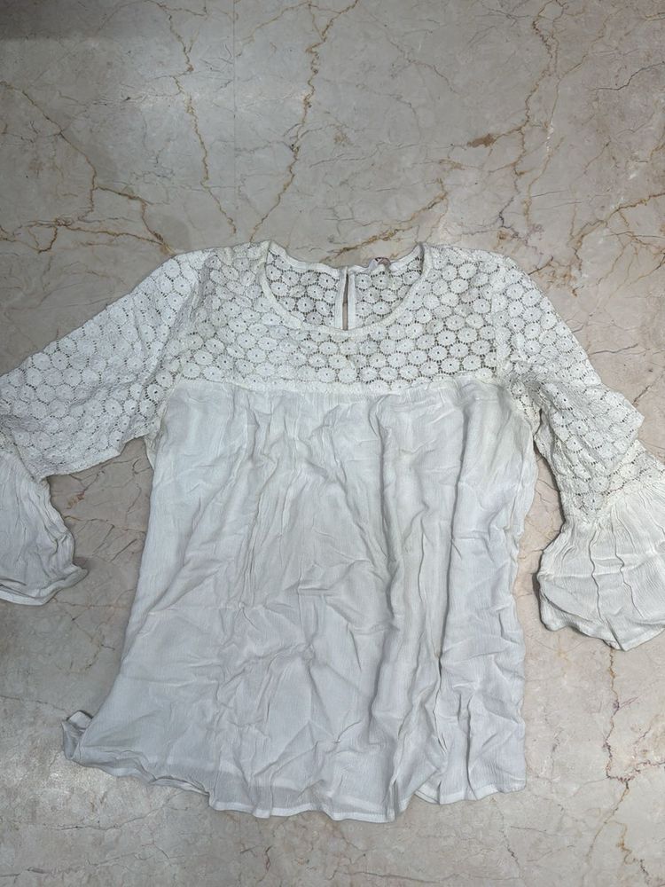 White Lace Top
