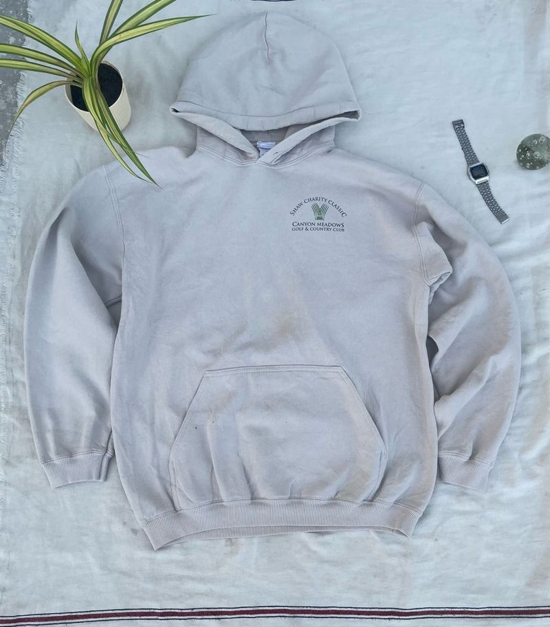 Beige Pullover Hoodie
