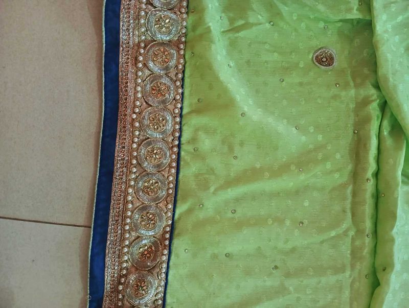Elegant Green Saree