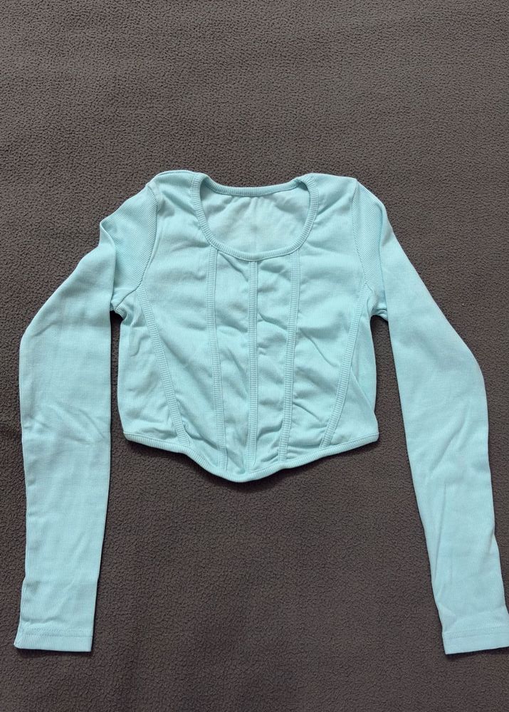 Light Blue Long Sleeve Top - from Nykaa (not used)