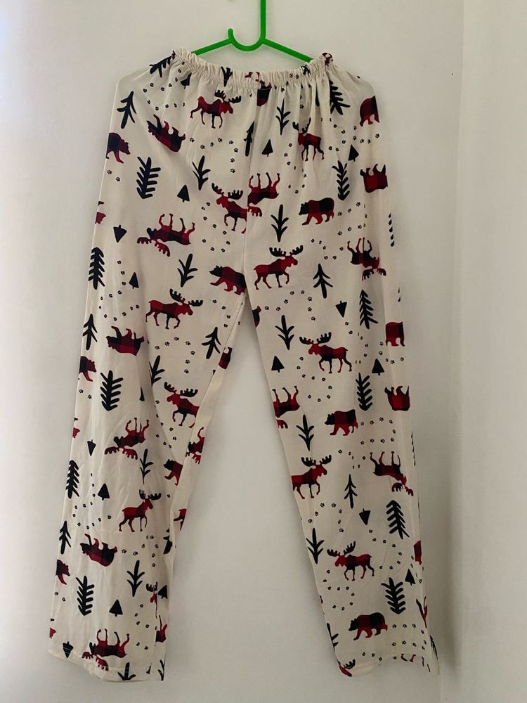Fun Moose Print Pajama Pants