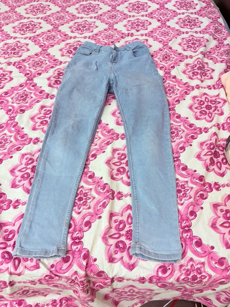 Zudio Blue Skinny Fit Jeans